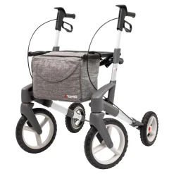 Die moderne Hausfrau Rollator Olympos ATR MS, faltbar, mit Tasche silber