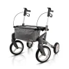 Die moderne Hausfrau Rollator Olympos ATR S, faltbar, mit Tasche silber