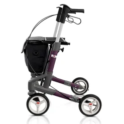 Die moderne Hausfrau Rollator Troja 5G S, faltbar, höhenverstellbar lila