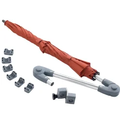 Die moderne Hausfrau Rollatorschirm rot