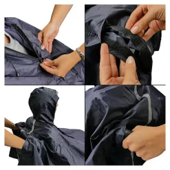 Damen Die moderne Hausfrau Rollstuhl-Regencape schwarz