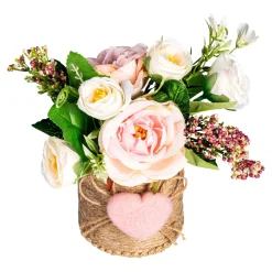 Die moderne Hausfrau Rosengesteck „kleine Freude“