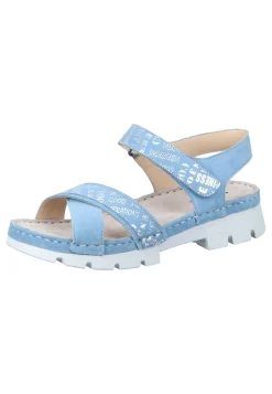 Damen Die moderne Hausfrau Sandaletten hellblau