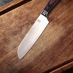 Die moderne Hausfrau Santoku Messer, Edelstahl