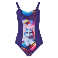 Damen Die moderne Hausfrau Schlankbadeanzug "Summercat"