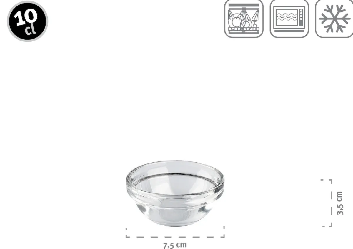 Die moderne Hausfrau Schüssel 7,5 cm 6-er Set EMPILABLE