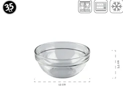 Die moderne Hausfrau Schüssel 12 cm 6-er Set EMPILABLE