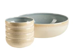 Die moderne Hausfrau Schüssel Set, Steinzeug Candy Blau