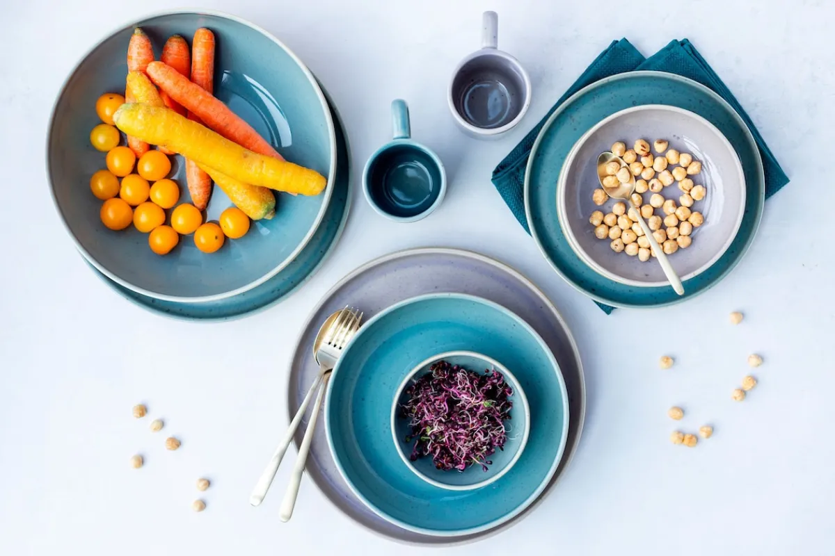 Die moderne Hausfrau Schüssel Set, Steinzeug Candy Flieder