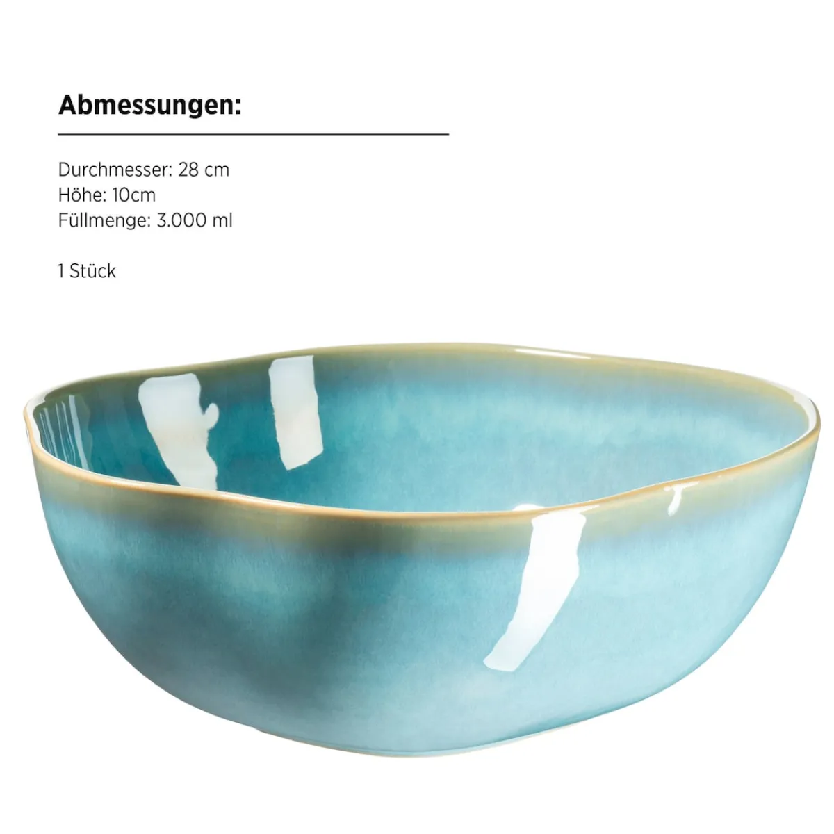 Die moderne Hausfrau Schüssel Set, Steinzeug Cordelia Grün