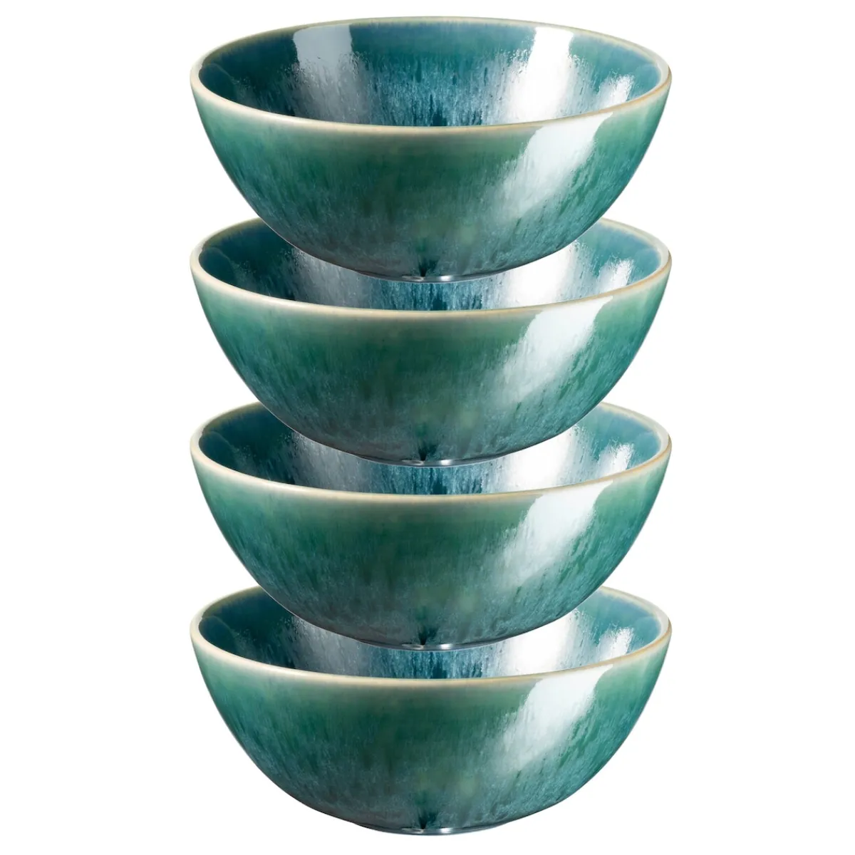 Die moderne Hausfrau Schüssel-Set, Steinzeug Carellia Blau