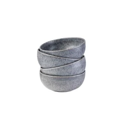 Die moderne Hausfrau Schüssel-Set, Steinzeug Moos'N'Stein Grau