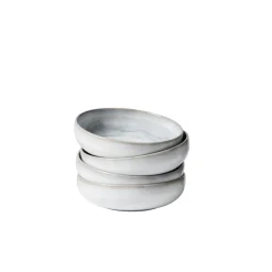 Die moderne Hausfrau Schüssel-Set, Steinzeug TIEFER SEE Grau / Weiß