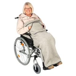 Die moderne Hausfrau Schurwoll-Fleece Kniedecke, 120x100 cm