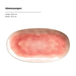 Die moderne Hausfrau Servierplatten-Set, Steinzeug Frozen Berry