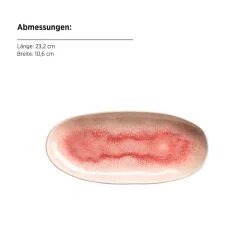 Die moderne Hausfrau Servierplatten-Set, Steinzeug Frozen Berry