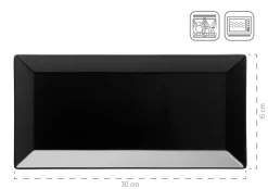 Die moderne Hausfrau Servier-Set, Porzellan MANHATTAN CITY Schwarz