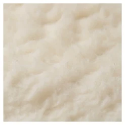 Die moderne Hausfrau Sesselkissen und Armlehnenschoner-Set, 3-teilig, Schurwolle creme