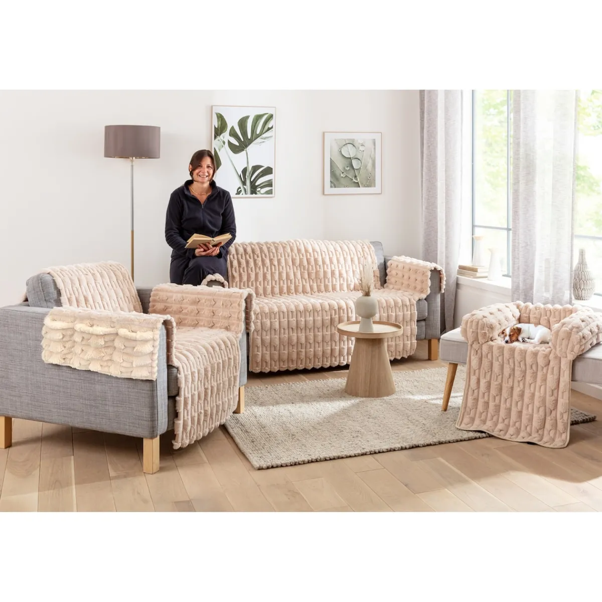 Die moderne Hausfrau Sesselschoner „Kuschel“