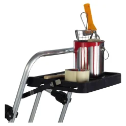 Die moderne Hausfrau Sicherheitsleiter, Trittleiter 3 Stufen mit Handlauf