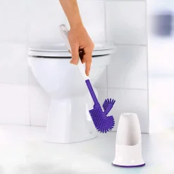 Die moderne Hausfrau Silikon WC-Bürste lila