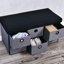 Die moderne Hausfrau Sitzbank mit Aufbewahrungsboxen