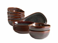 Die moderne Hausfrau Snacking-Set, Steinzeug Cordelia Braun