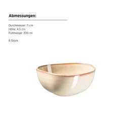 Die moderne Hausfrau Snacking-Set, Steinzeug Cordelia Sand