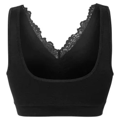 Damen Die moderne Hausfrau Soft-BH mit Spitze „Elegant“ schwarz