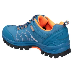 Damen Die moderne Hausfrau Softshell-Trekkingschuh unisex, wasserabweisend blau/orange
