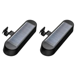 Die moderne Hausfrau Solar-Dachrinnenleuchten, 2 Stück