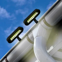 Die moderne Hausfrau Solar-Dachrinnenleuchten, 2 Stück