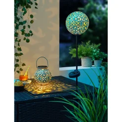 Die moderne Hausfrau Solar-Gartenstecker „Blumenzauber"