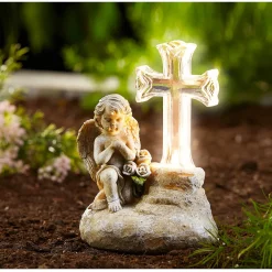 Die moderne Hausfrau Solar-Gedenkengel