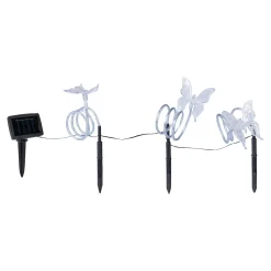Die moderne Hausfrau Solar-LED-Gartenstecker-Set „Schmetterling“