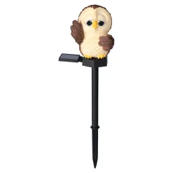 Die moderne Hausfrau Solar-LED-Rushmore-Eulen Jefferson