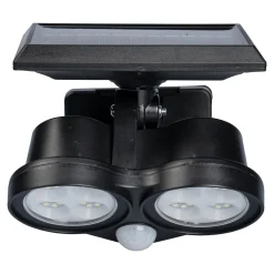 Die moderne Hausfrau Solar-LED-Sicherheitsstrahler „2 in1“