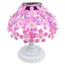 Die moderne Hausfrau Solar-LED-Tischleuchte "Hibiskus"