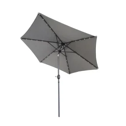 Die moderne Hausfrau Solar-Sonnenschirm "Sternenhimmel" grau