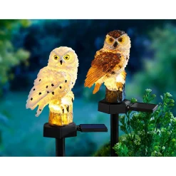 Die moderne Hausfrau Solarstecker "Eule" weiß