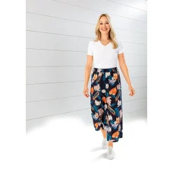 Damen Die moderne Hausfrau Sommer-Culotte-Hose „Maggie“