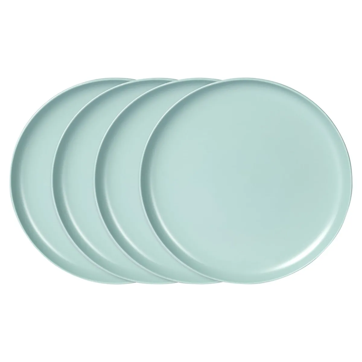Die moderne Hausfrau Speiseteller „Basic“, 4 Stück mint