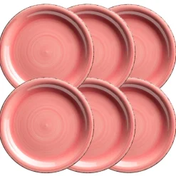 Die moderne Hausfrau Speiseteller-Set, Steingut LUMACA Koralle