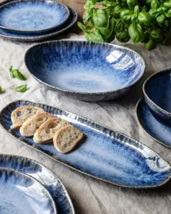 Die moderne Hausfrau Speiseteller-Set, Steinzeug Wilde Schlucht