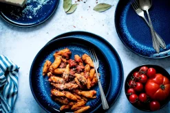 Die moderne Hausfrau Speiseteller-Set, Steinzeug Niara Schwarz / Grau