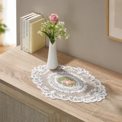 Die moderne Hausfrau Spitzendeckchen „Rosenblick“