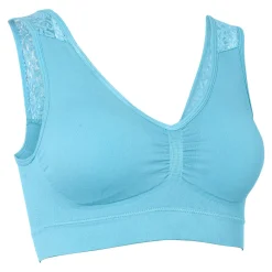 Damen Die moderne Hausfrau Spitzen-Soft-BH hellblau