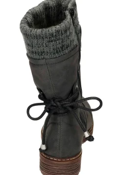Damen Die moderne Hausfrau Stiefel grau