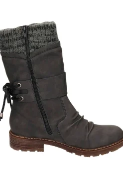 Damen Die moderne Hausfrau Stiefel grau