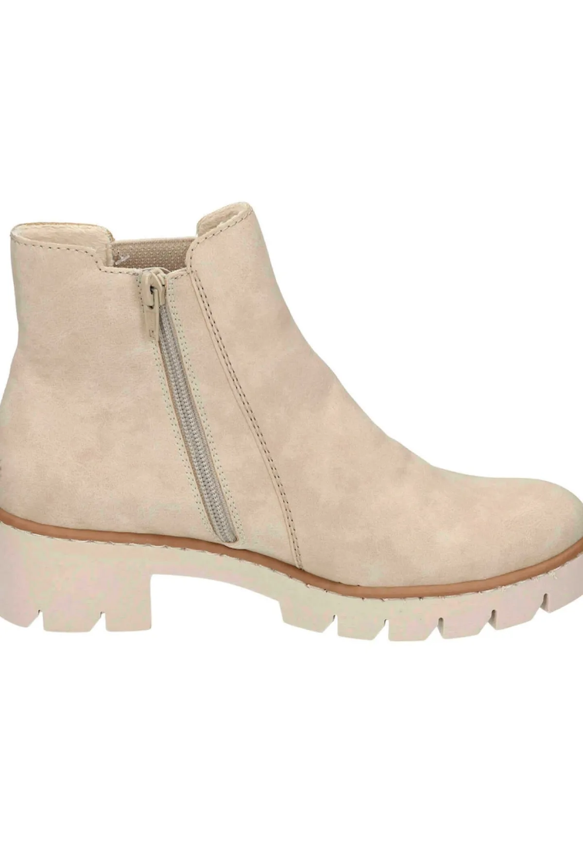 Damen Die moderne Hausfrau Stiefeletten beige